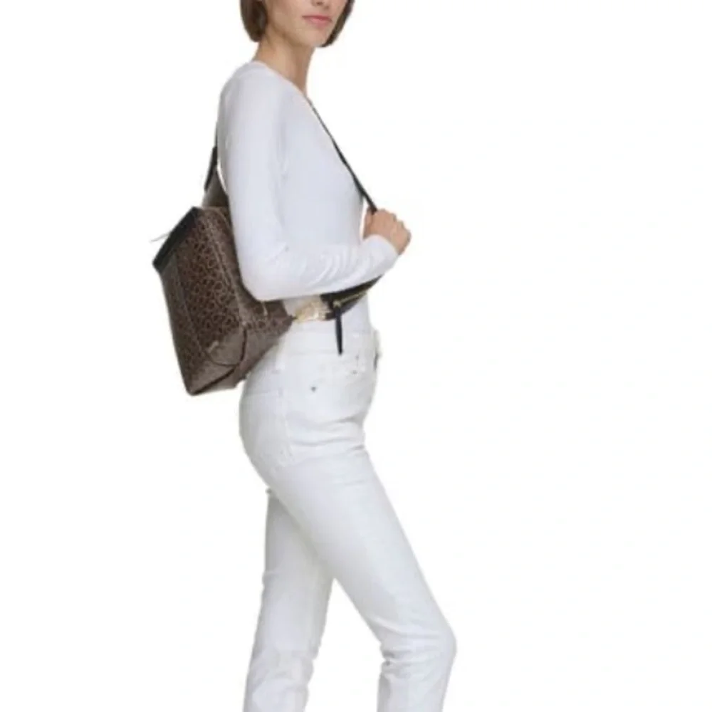 Calvin Klein Bag Millie Logo Sling CK Backpack PU Leather AUTHENTIC